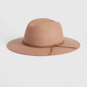 GAP Wide Brim Wool Fedora in Classic Camel